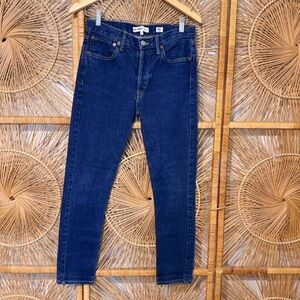 Re/Done Originals Dark Wash Blue Straight Leg Jeans, Size 27 (2017)